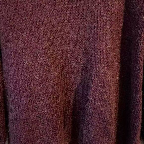 Free People Baltic Fairisle Sweater Berry Comno Wool Alpaca Blend Size XS NWOT - Picture 8 of 14